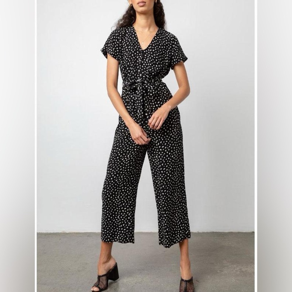 Rails Black and White Polka Dot Jumpsuit